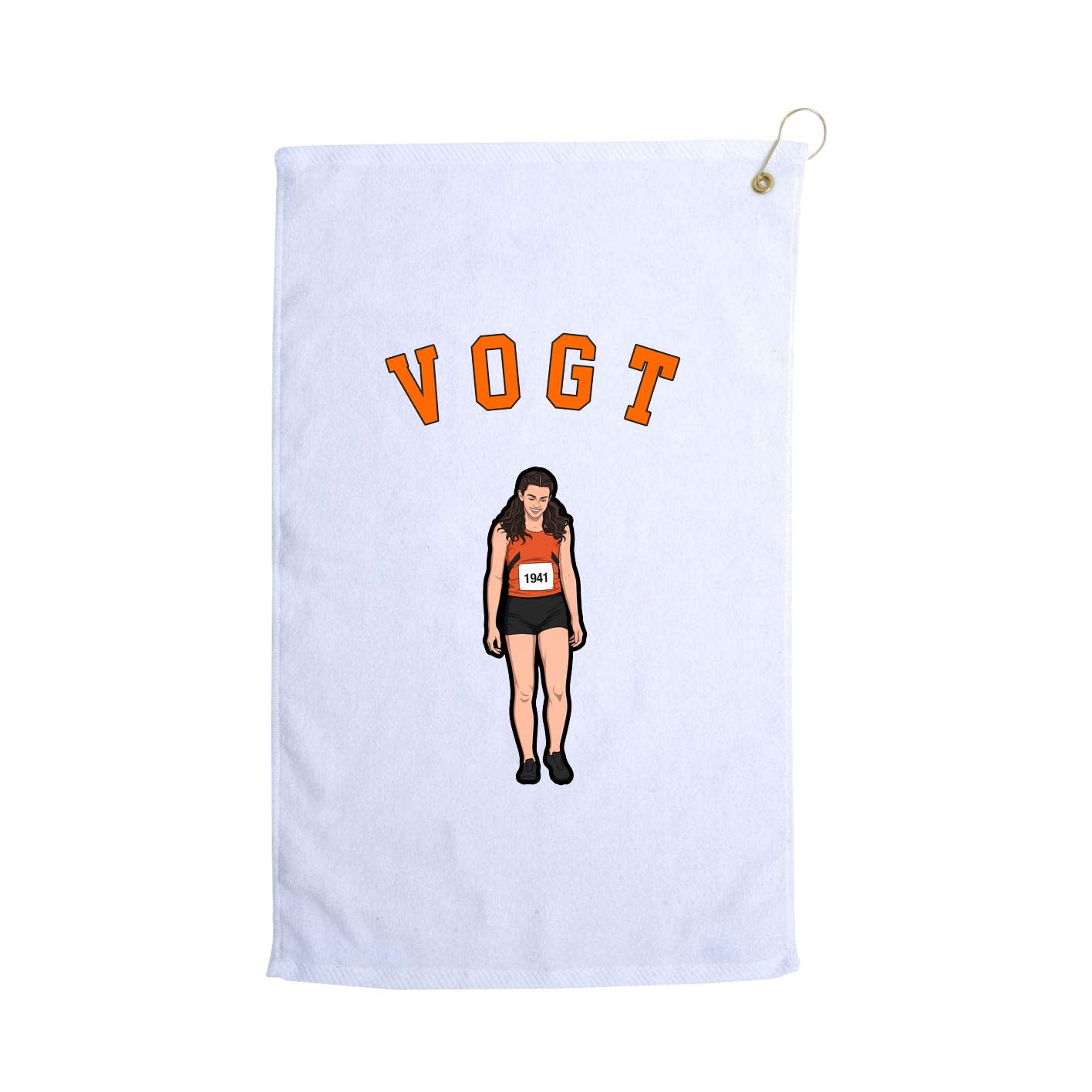 Golf Towel — Shirsey Arch in White