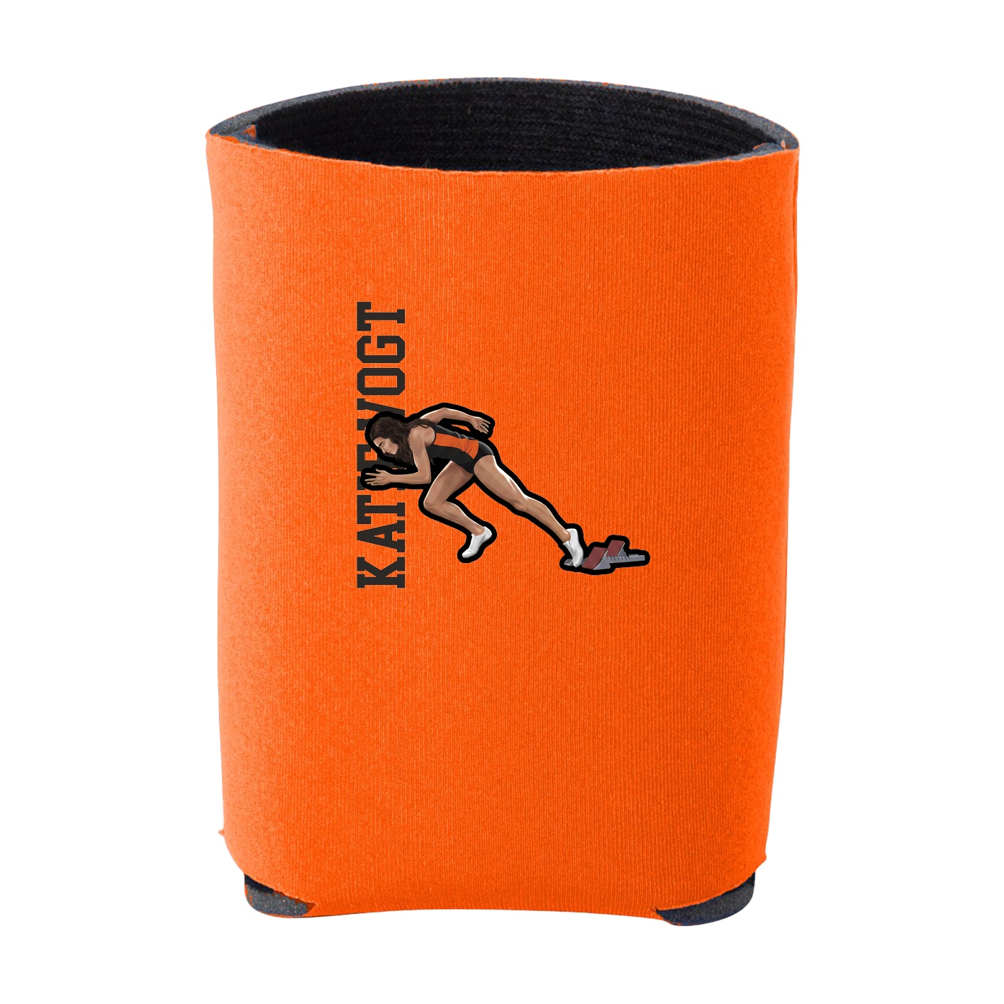 Can Holder — Name Vertical in Orange
