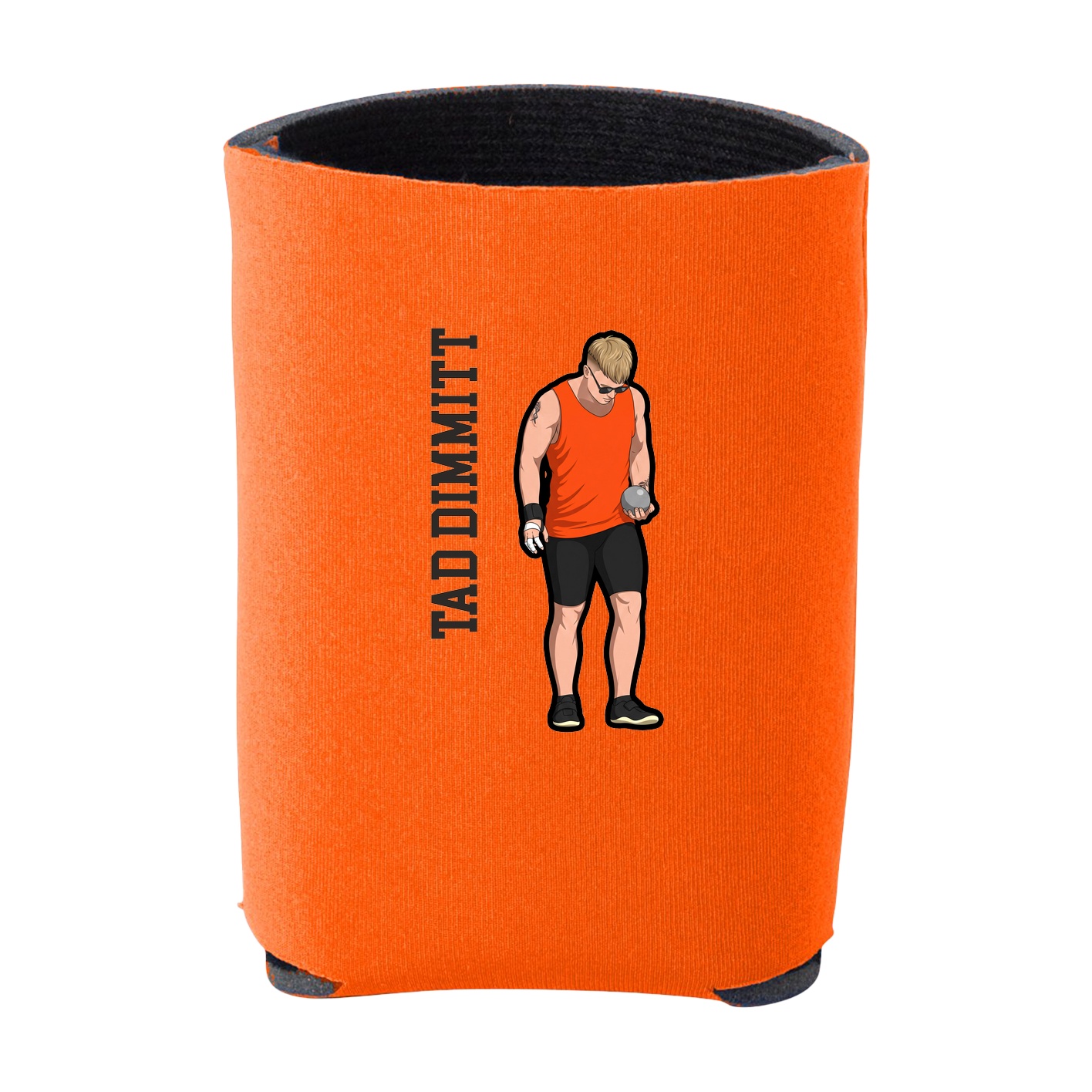 Can Holder — Name Vertical in Orange