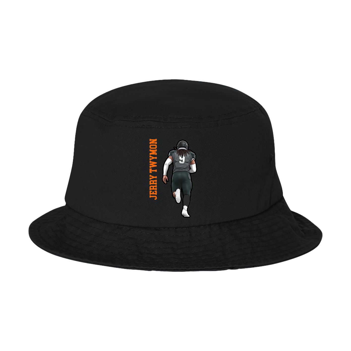 Bucket Cap — Name Vertical in Black