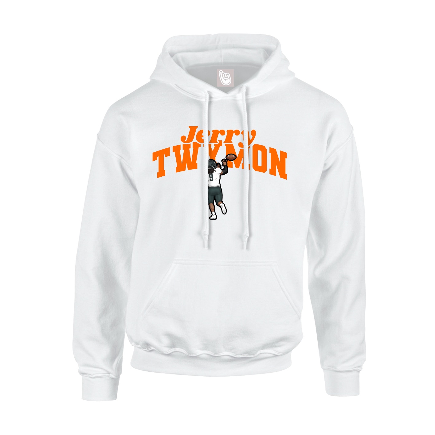 Hoodie — Signature Arch in White