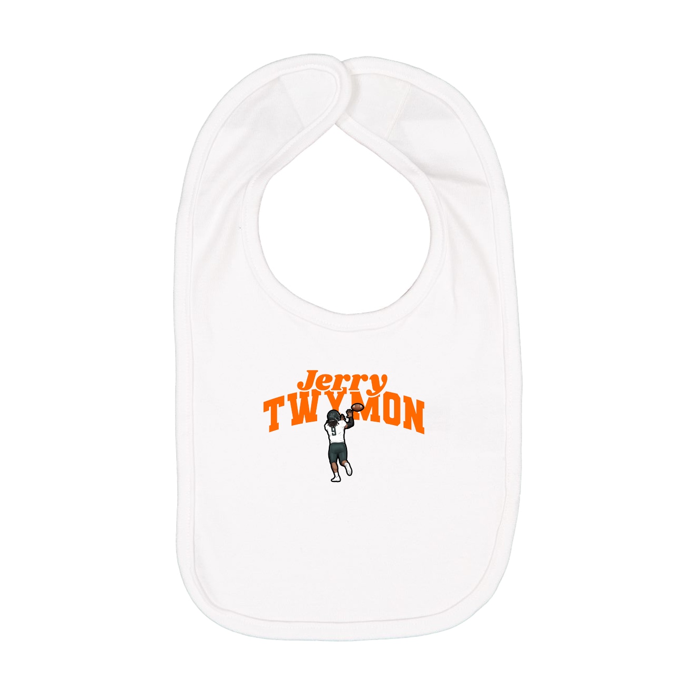 Infant Bib — Signature Arch in White