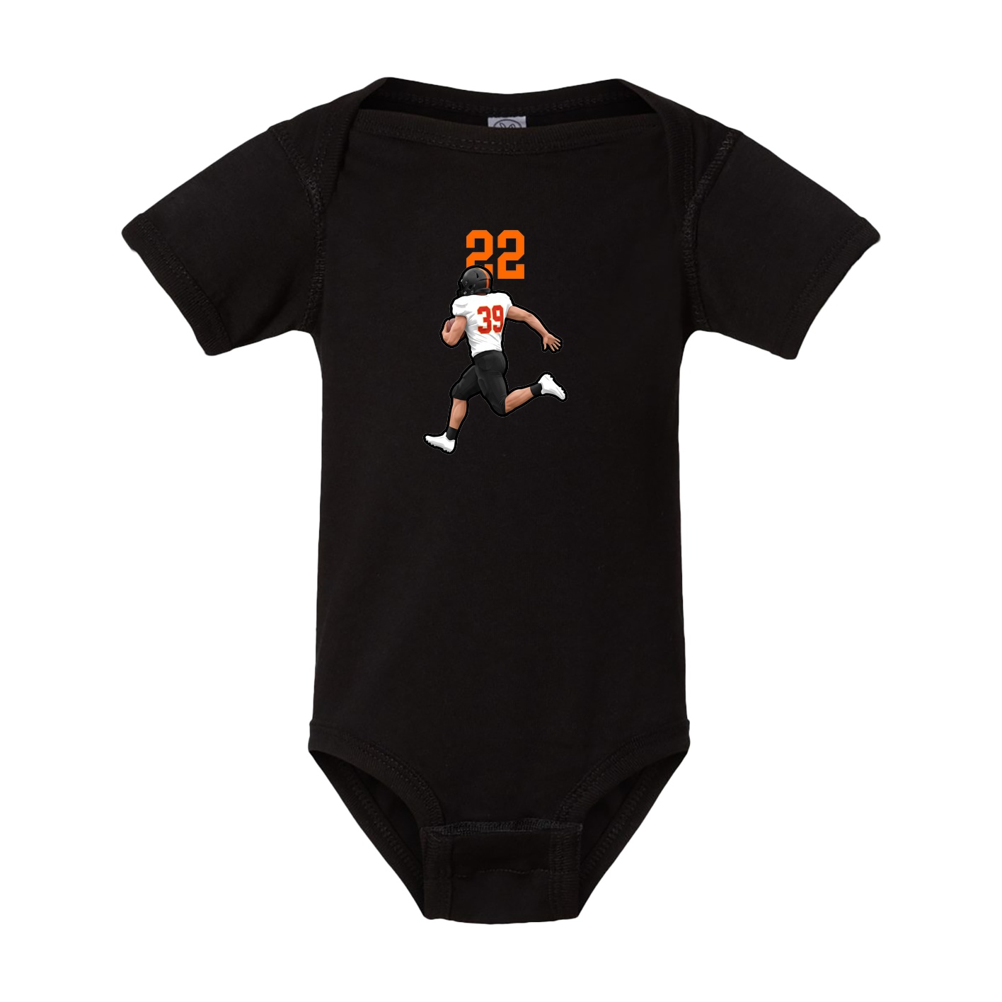 Baby Onesie — Number Top in Black