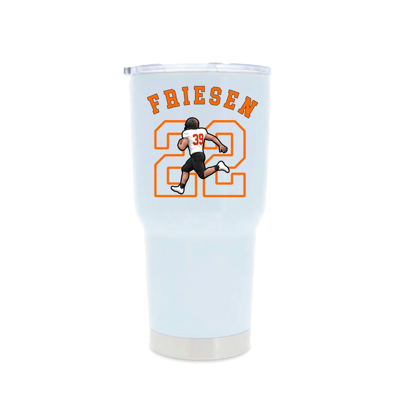 30oz Stainless Steel Tumbler — Shirsey Arch in White
