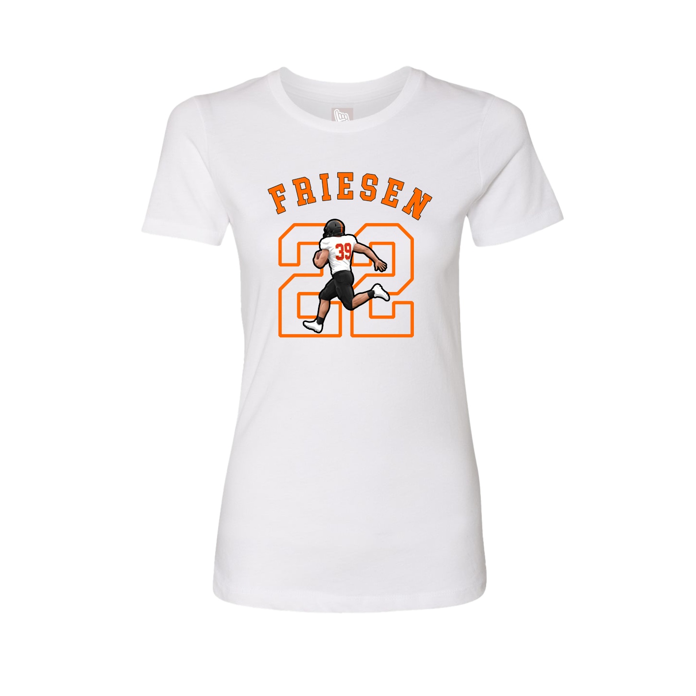 Fitted Women's Tee — Shirsey Arch in White