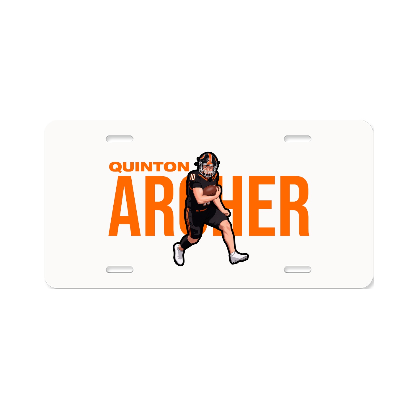 License Plate — Player Name in Classic