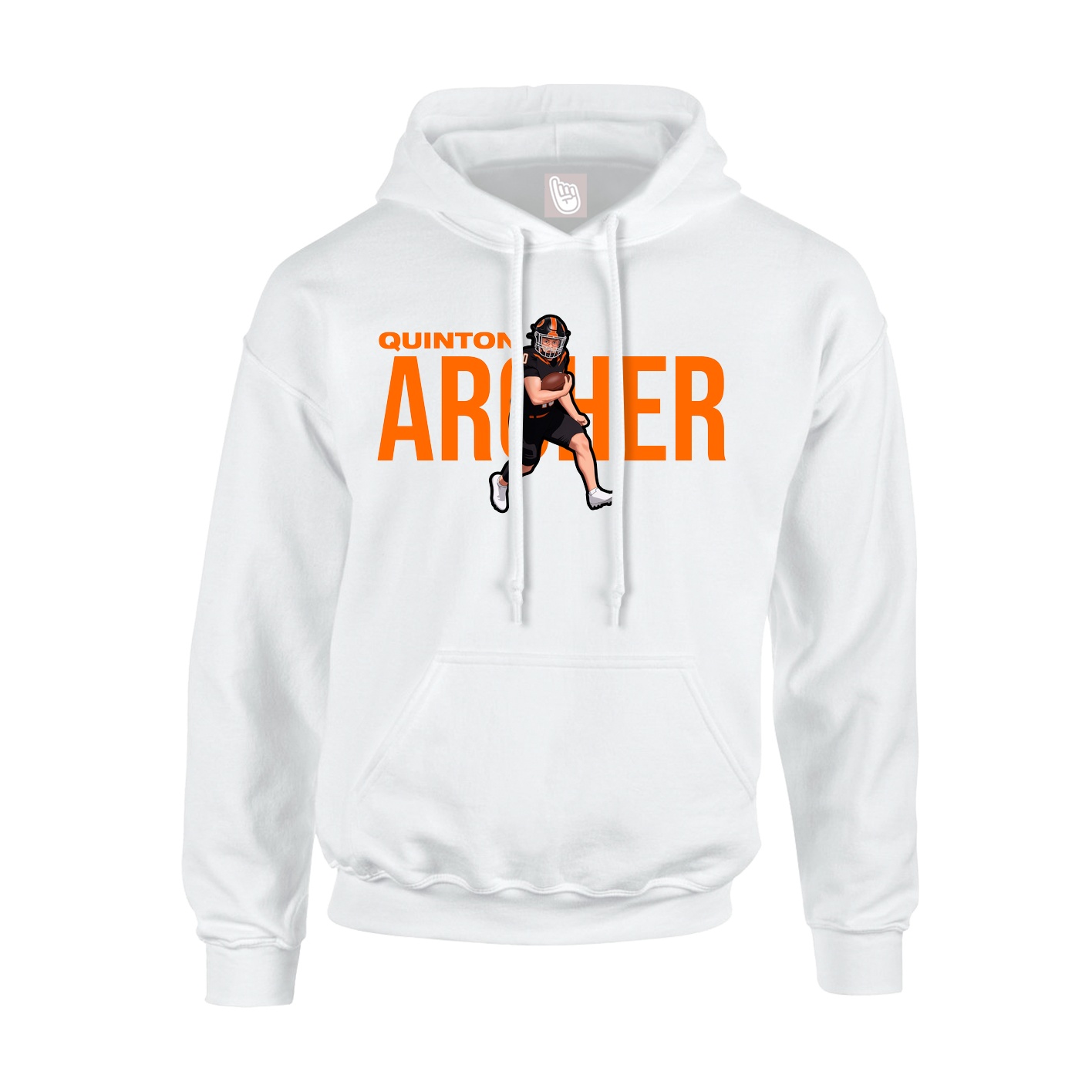 Hoodie — Player Name in White