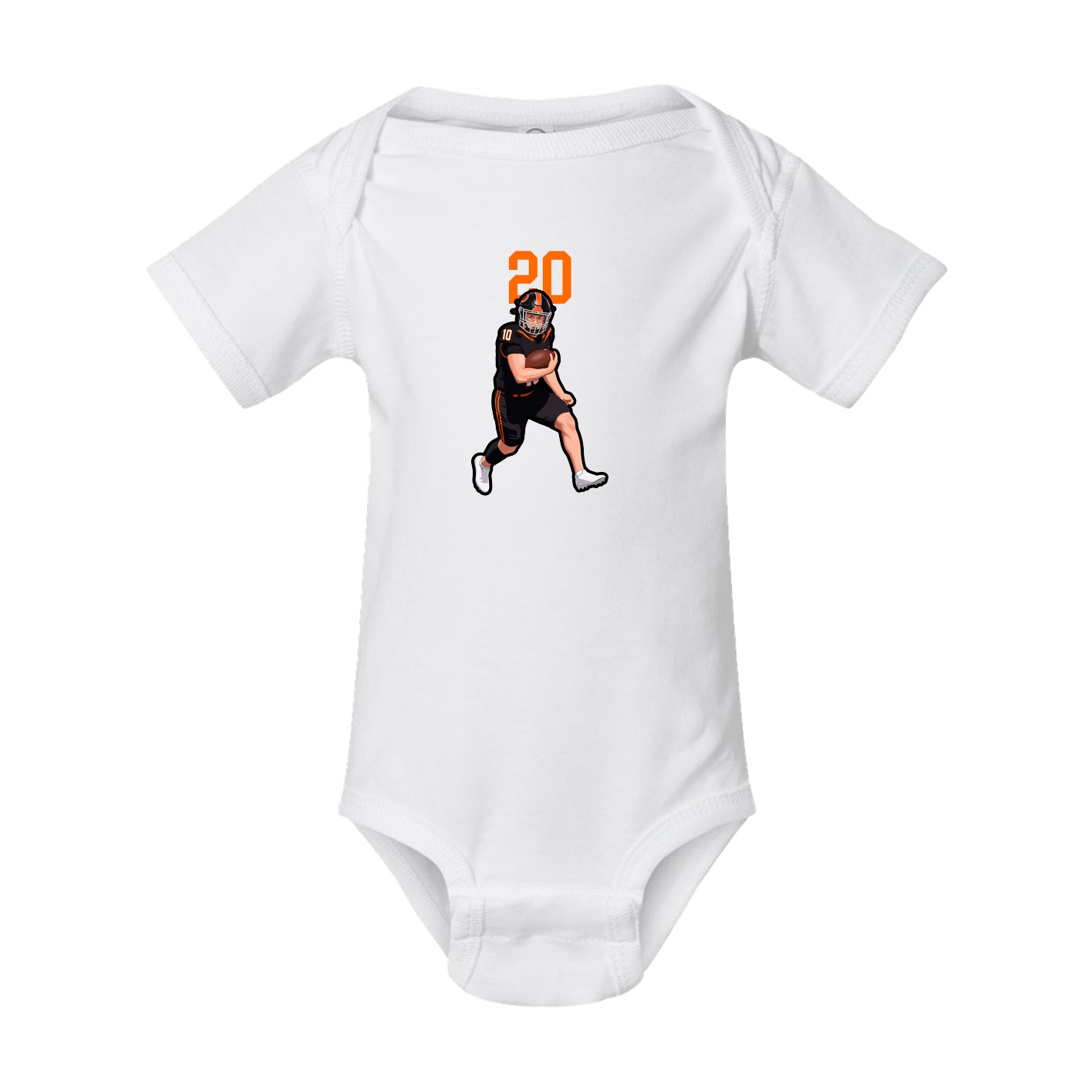 Baby Onesie — Number Top in White