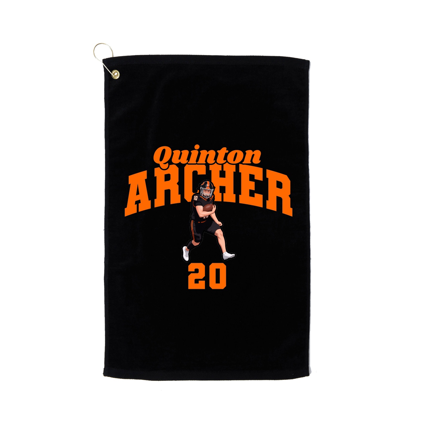 Golf Towel — Signature Arch in Black
