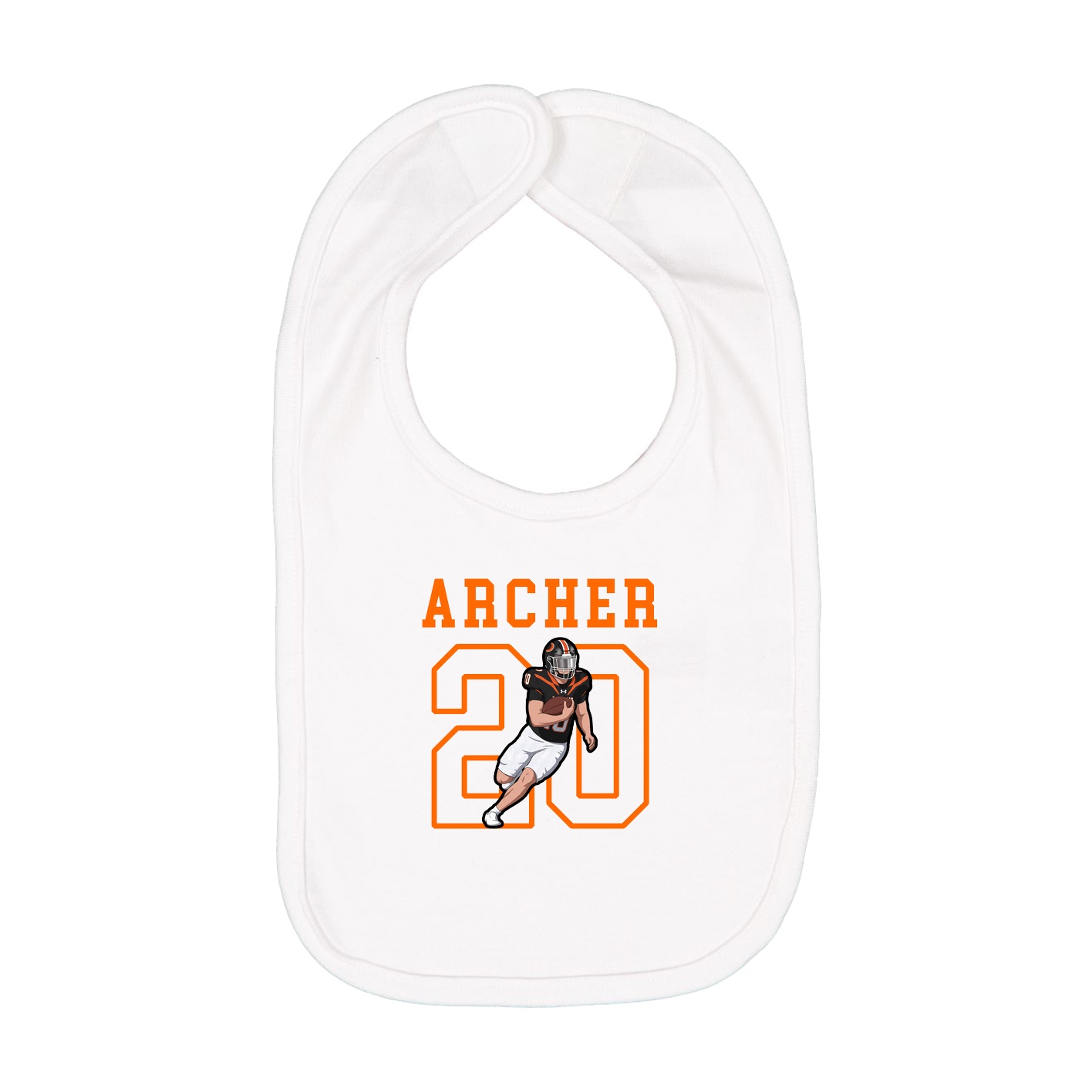 Infant Bib — Shirsey in White