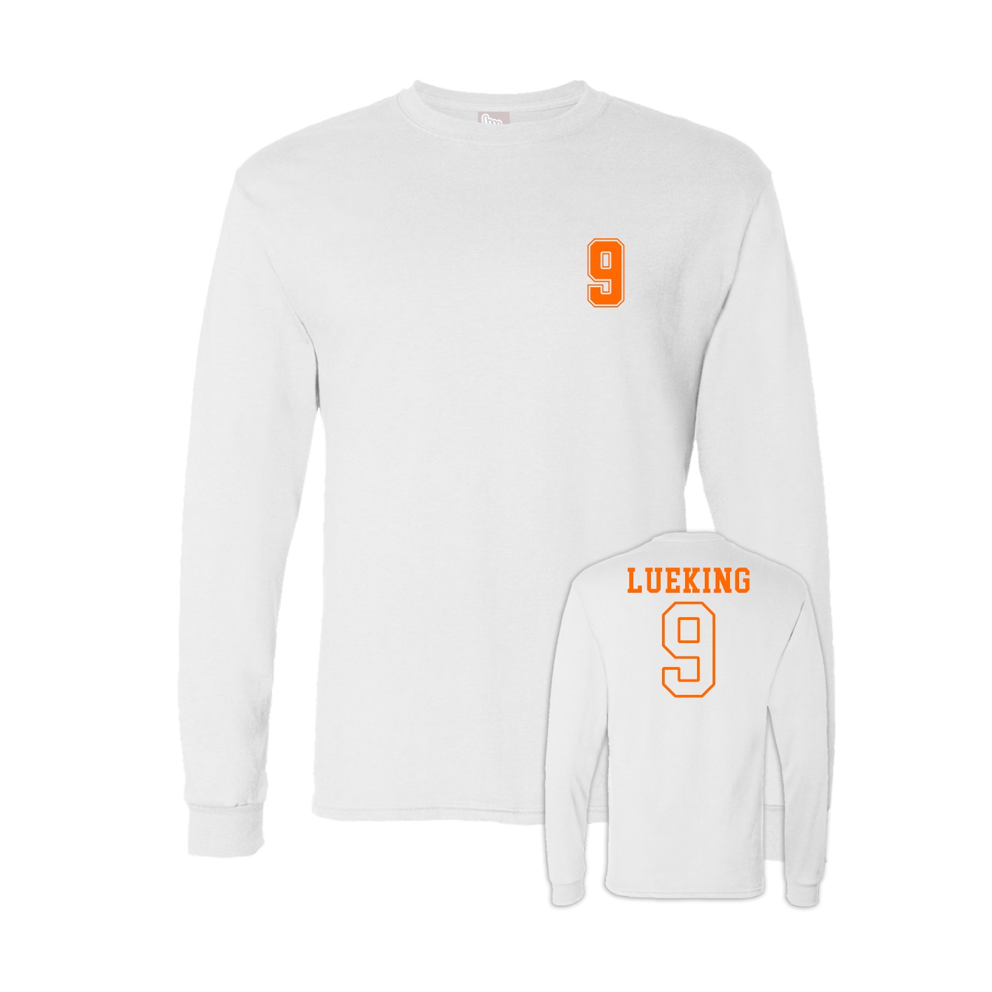 Long Sleeve Tee — Chest Back in White