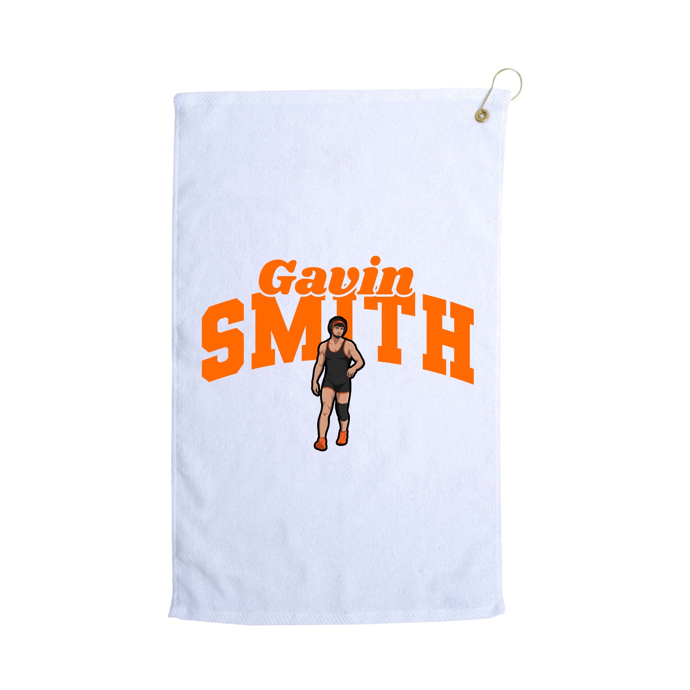 Golf Towel — Signature Arch in White