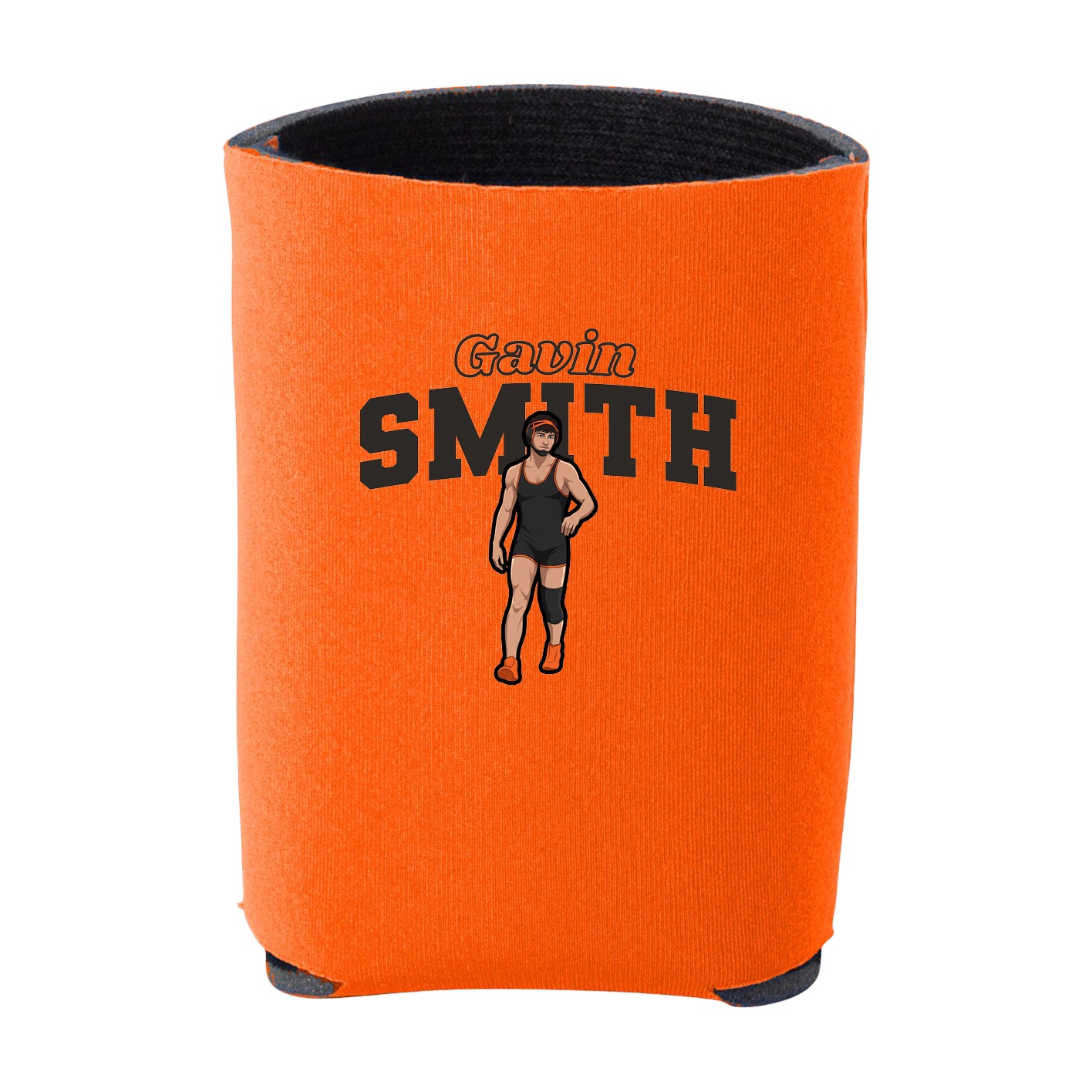 Can Holder — Name Arch in Orange