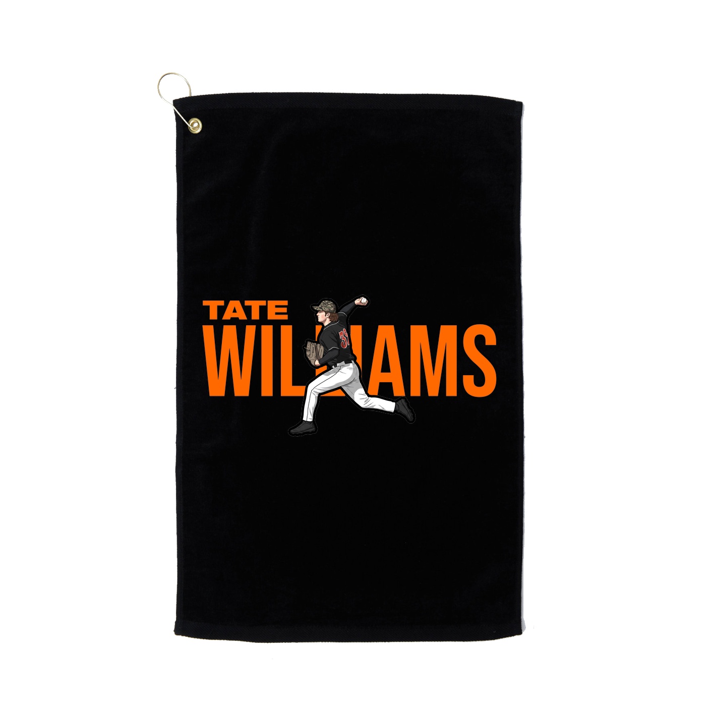 Golf Towel — Player Name in Black