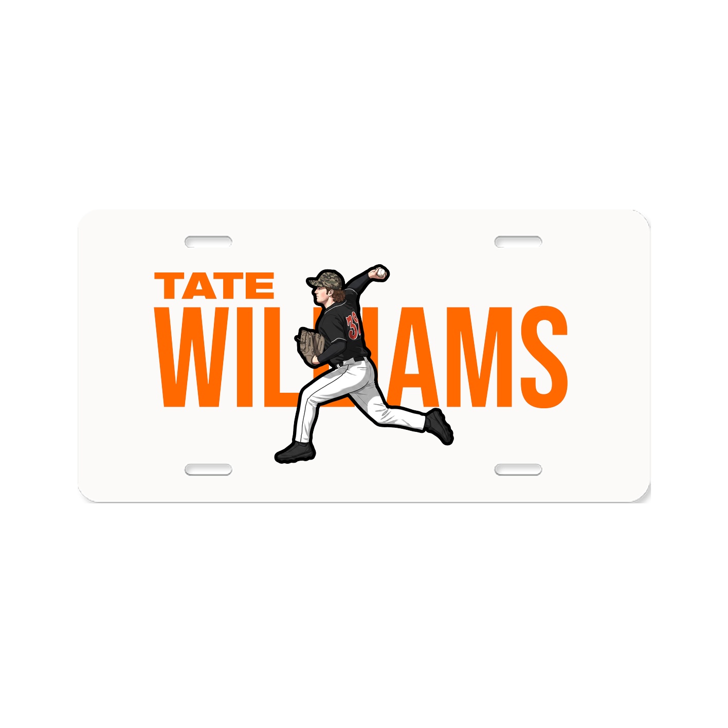 License Plate — Player Name in Classic