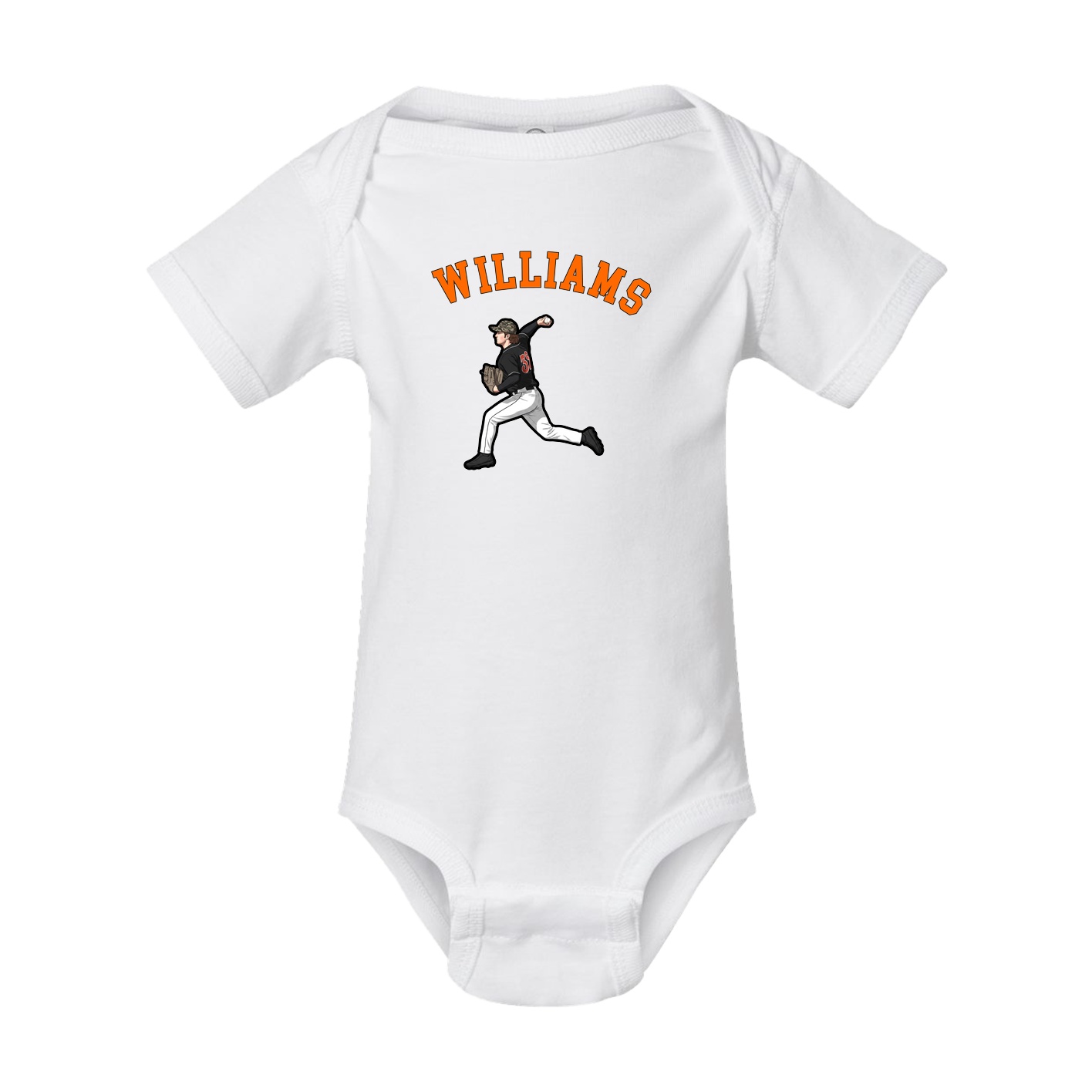 Baby Onesie — Shirsey Arch in White