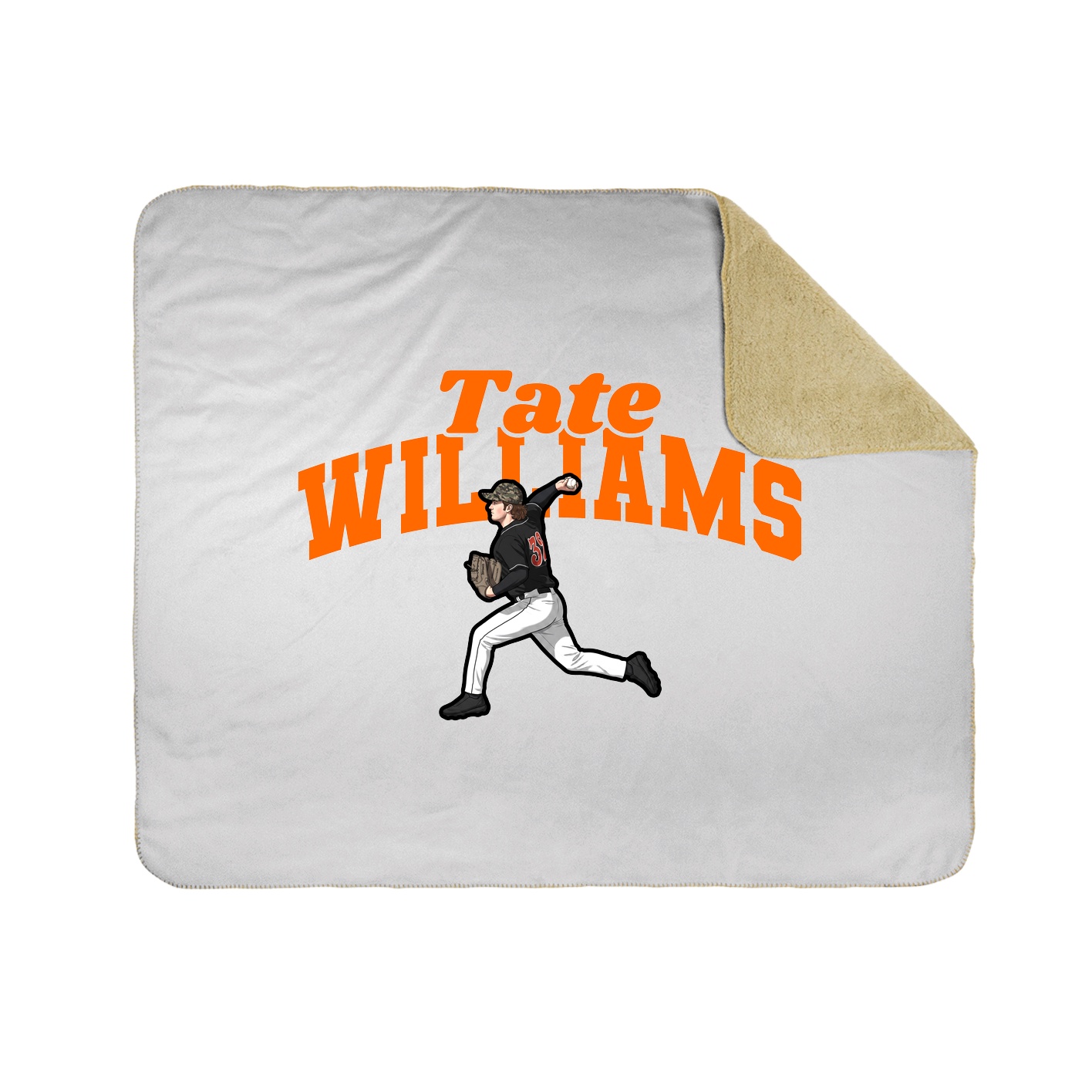 Throw Blanket — Signature Arch in White