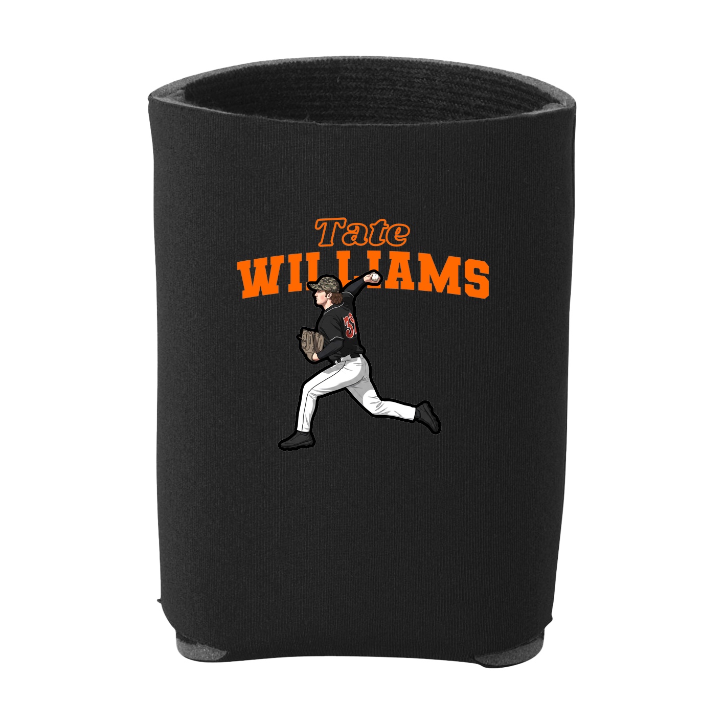 Can Holder — Name Arch in Black