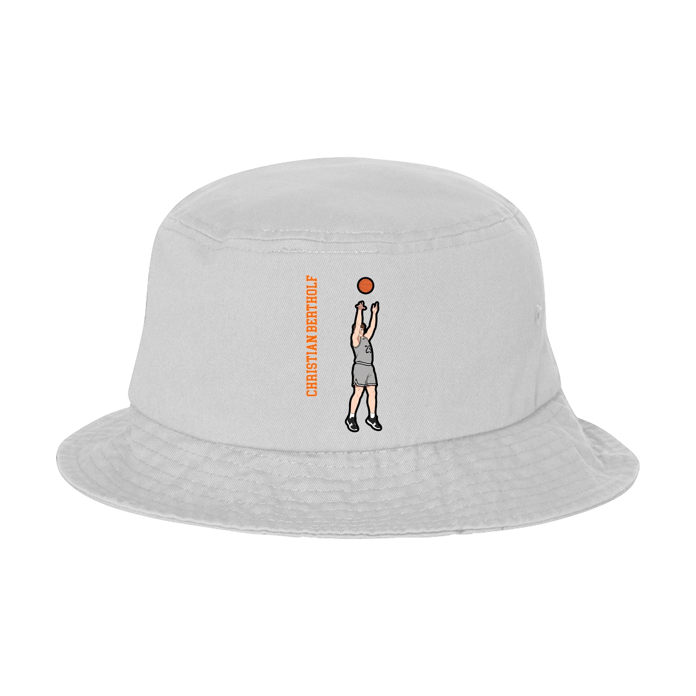 Bucket Cap — Name Vertical in White