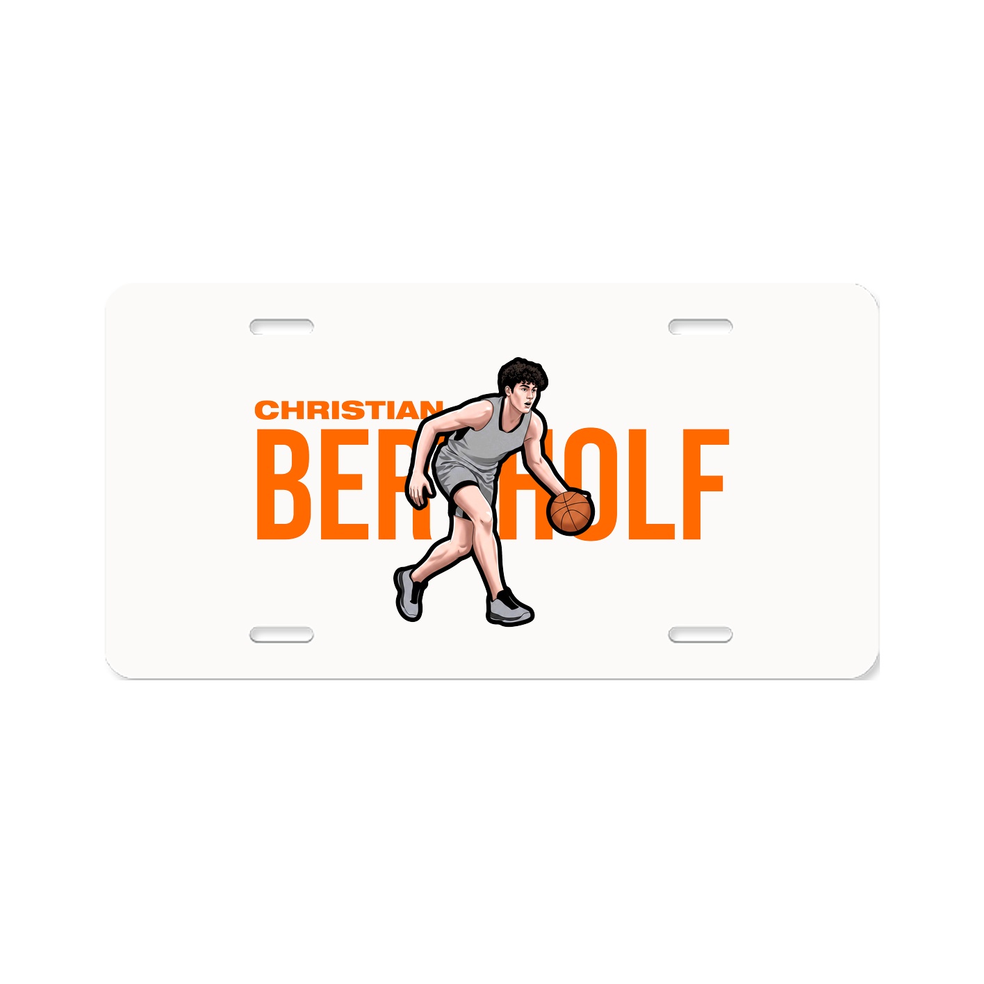 License Plate — Player Name in Classic