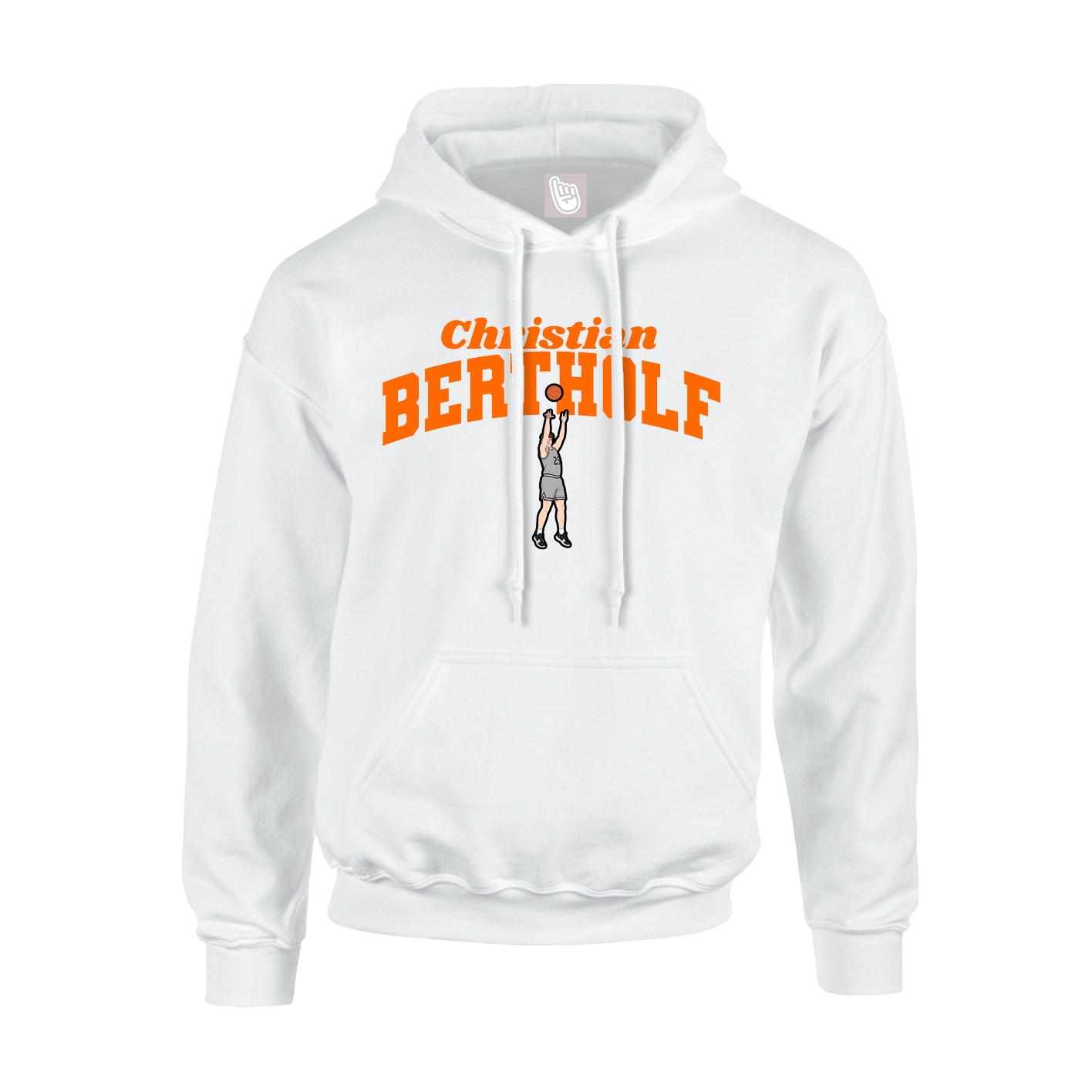 Hoodie — Signature Arch in White
