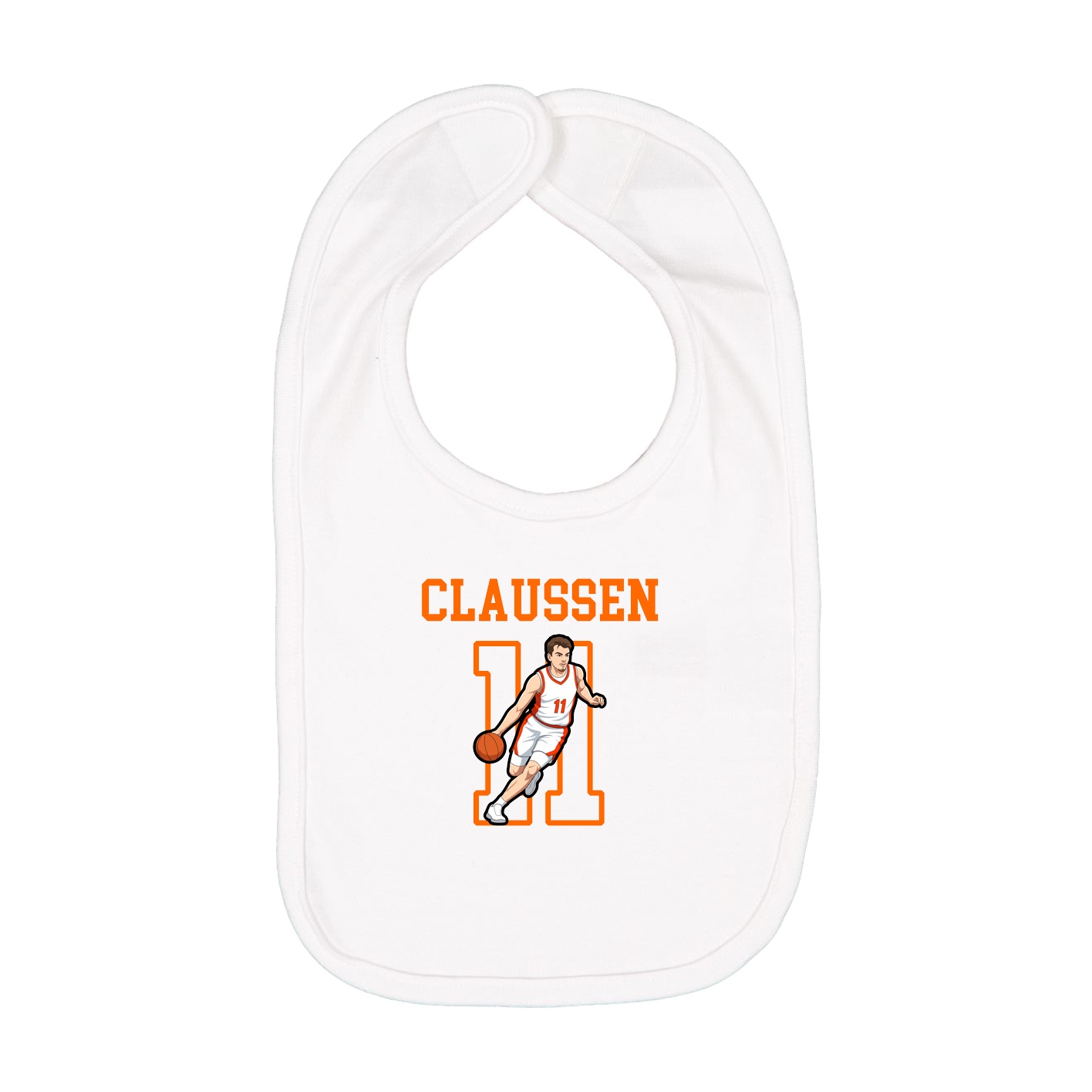 Infant Bib — Shirsey in White