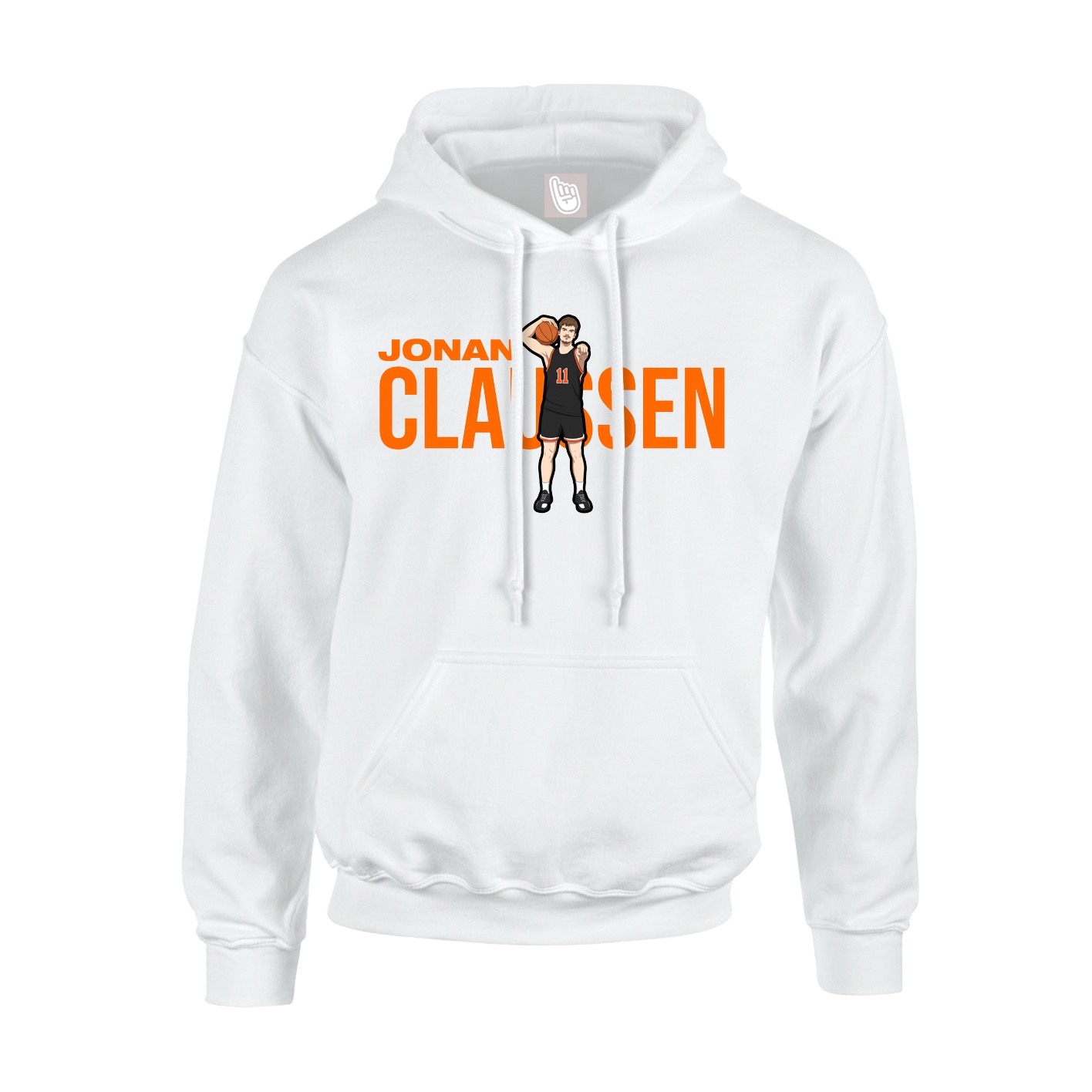 Youth Hoodie — Player Name in White