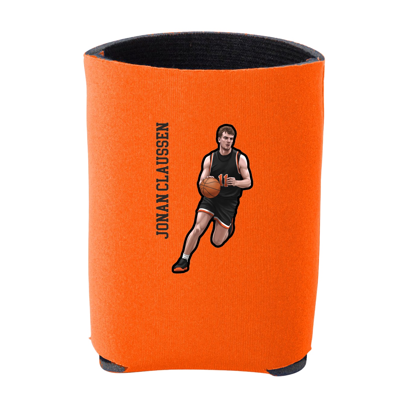 Can Holder — Name Vertical in Orange