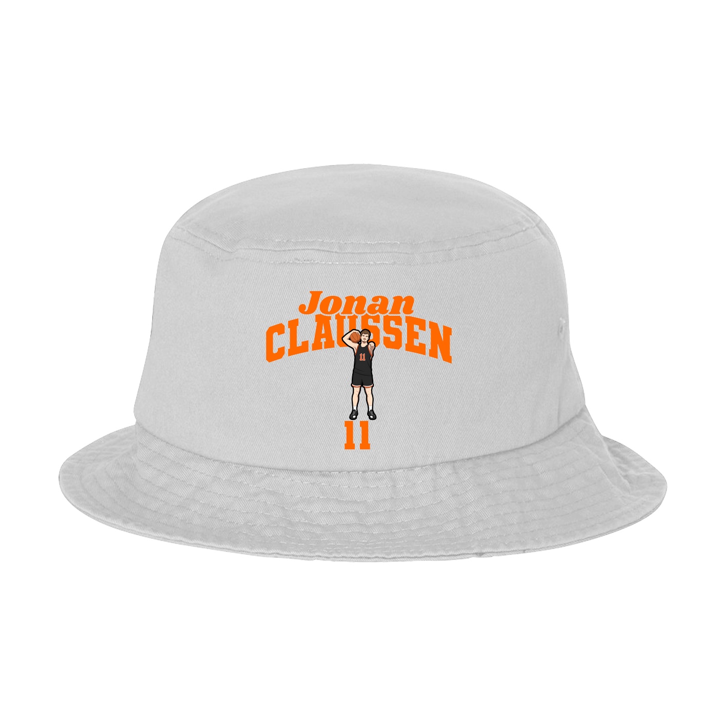 Bucket Cap — Signature Arch in White