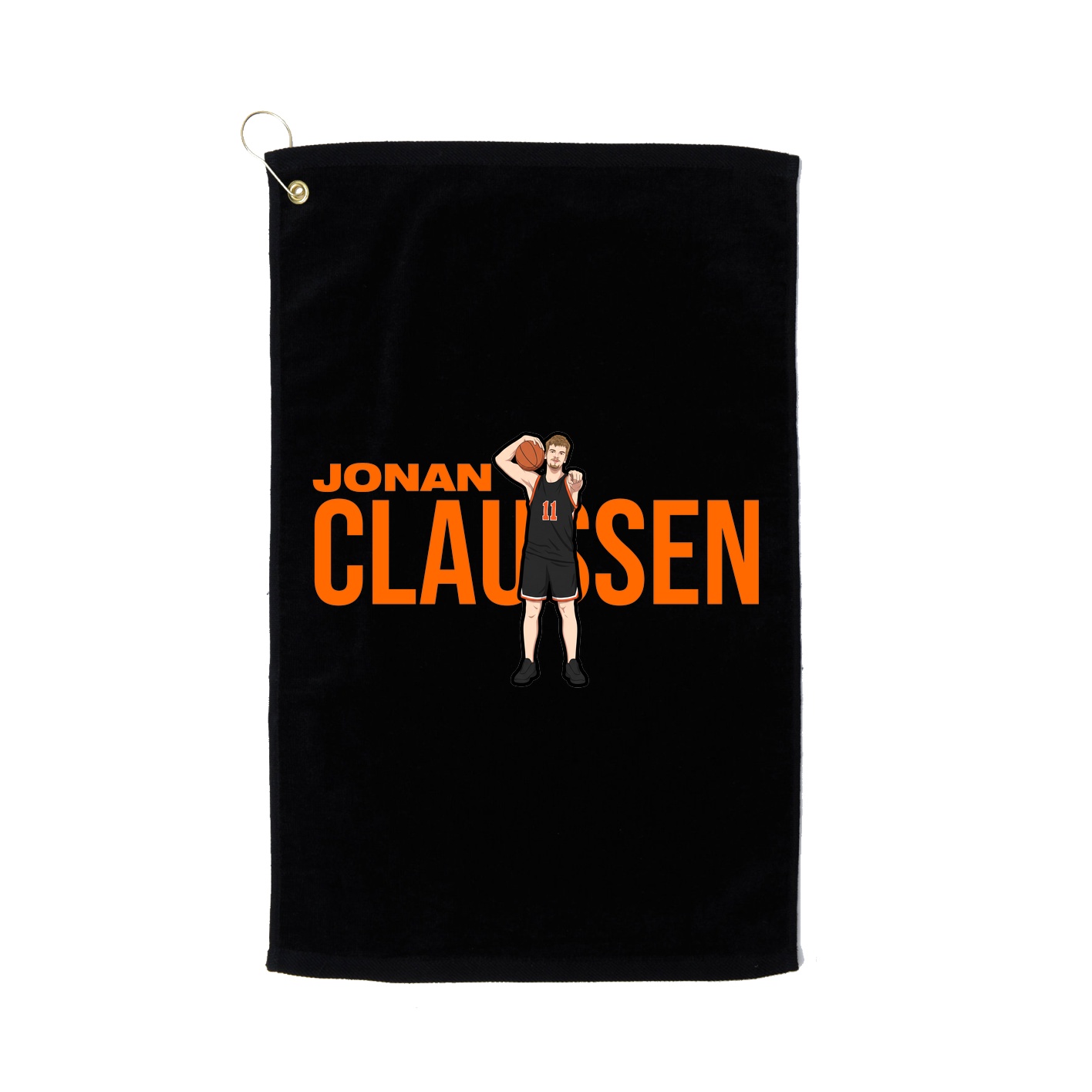 Golf Towel — Player Name in Black