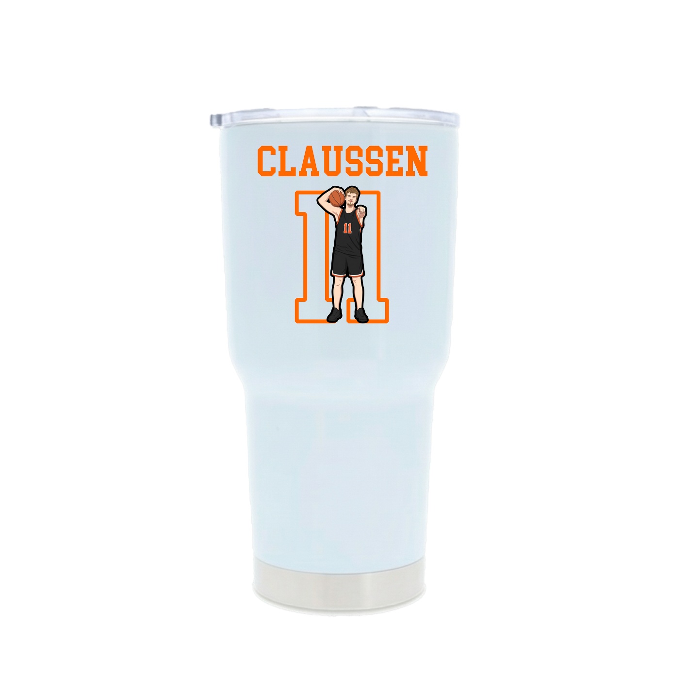 30oz Stainless Steel Tumbler — Shirsey in White