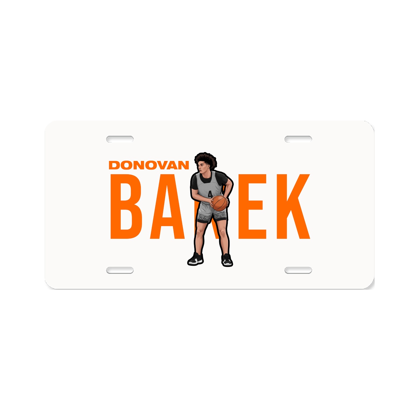 License Plate — Player Name in Classic