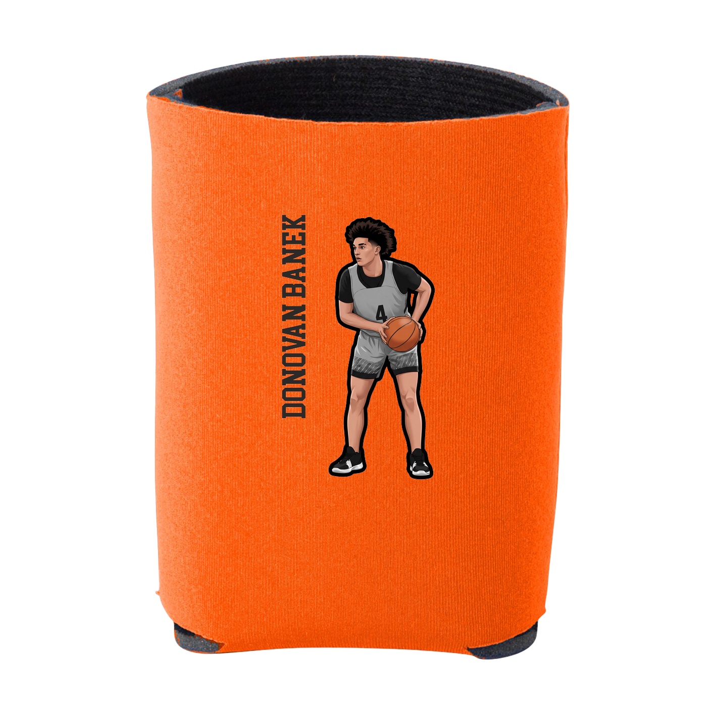 Can Holder — Name Vertical in Orange