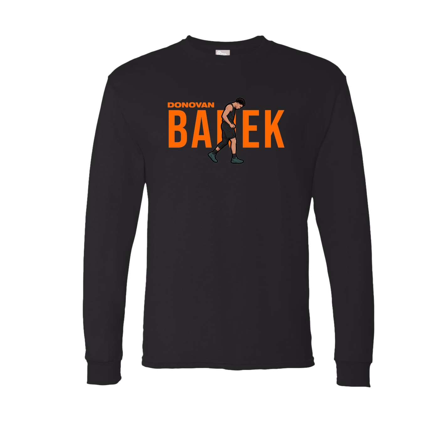 Long Sleeve Tee — Player Name in Black