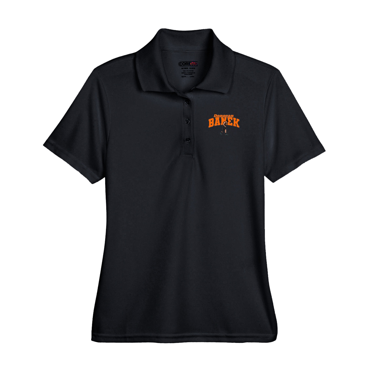 Performance Polo — Signature Arch in Black