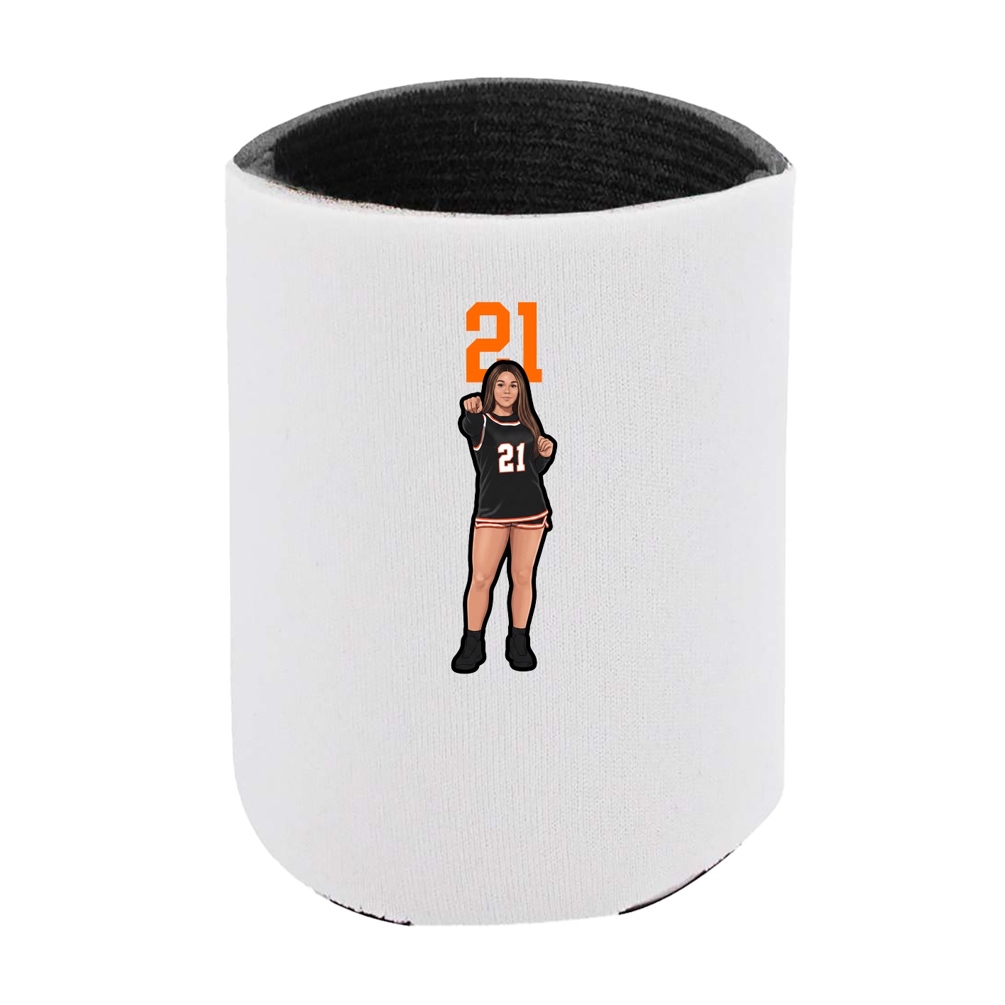 Can Holder — Number Top in White