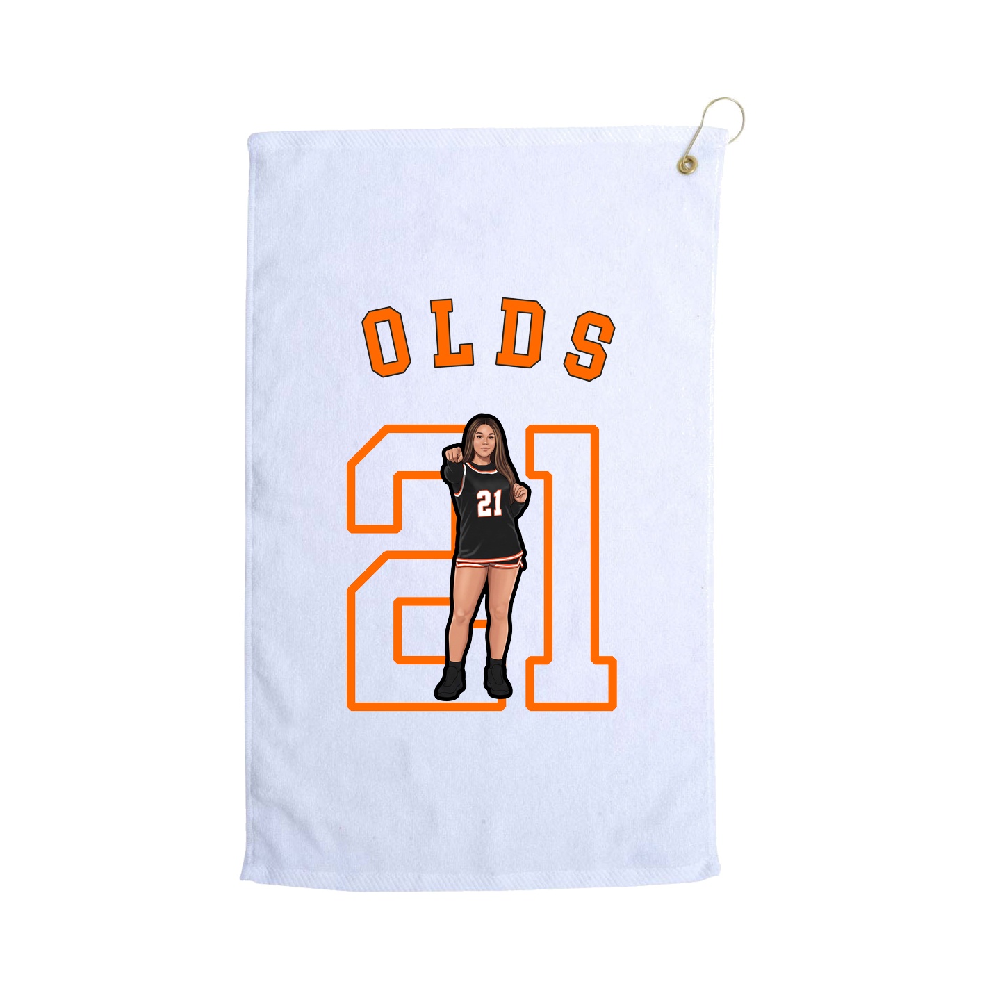 Golf Towel — Shirsey Arch in White
