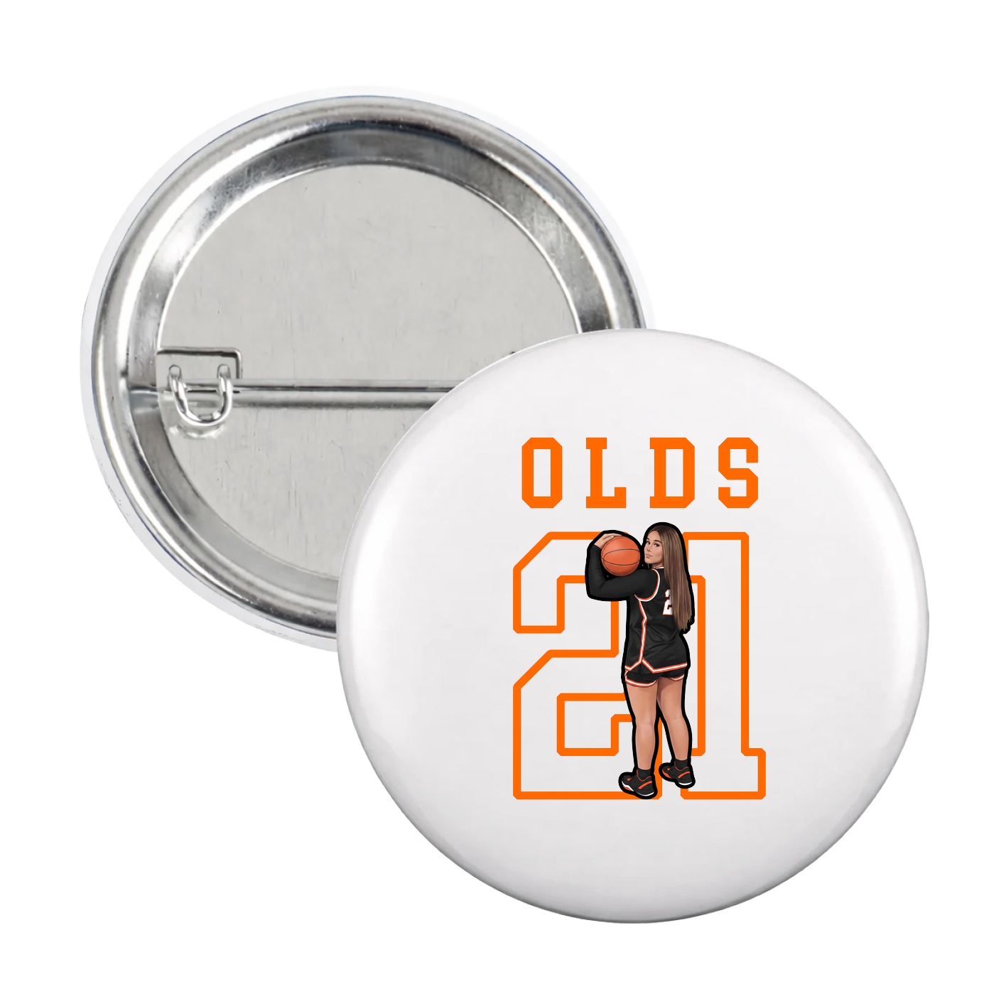 Game Day Button — Shirsey in White