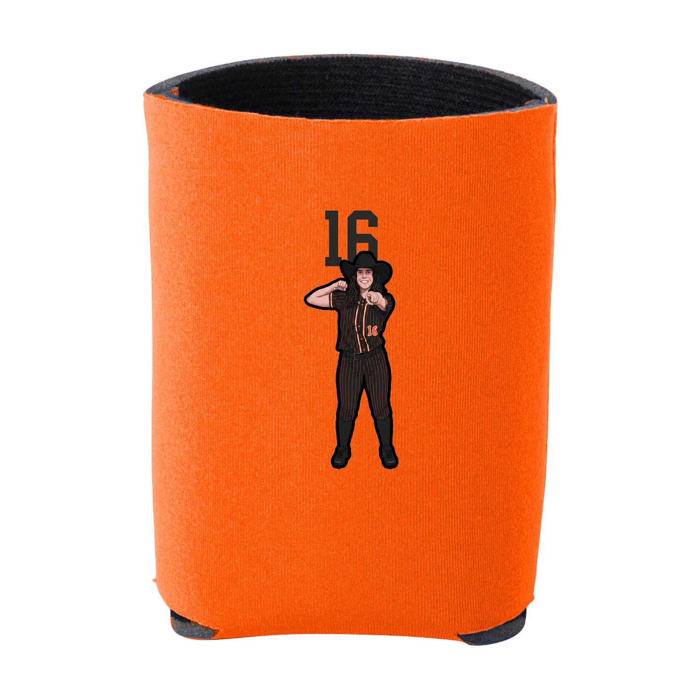 Can Holder — Number Top in Orange