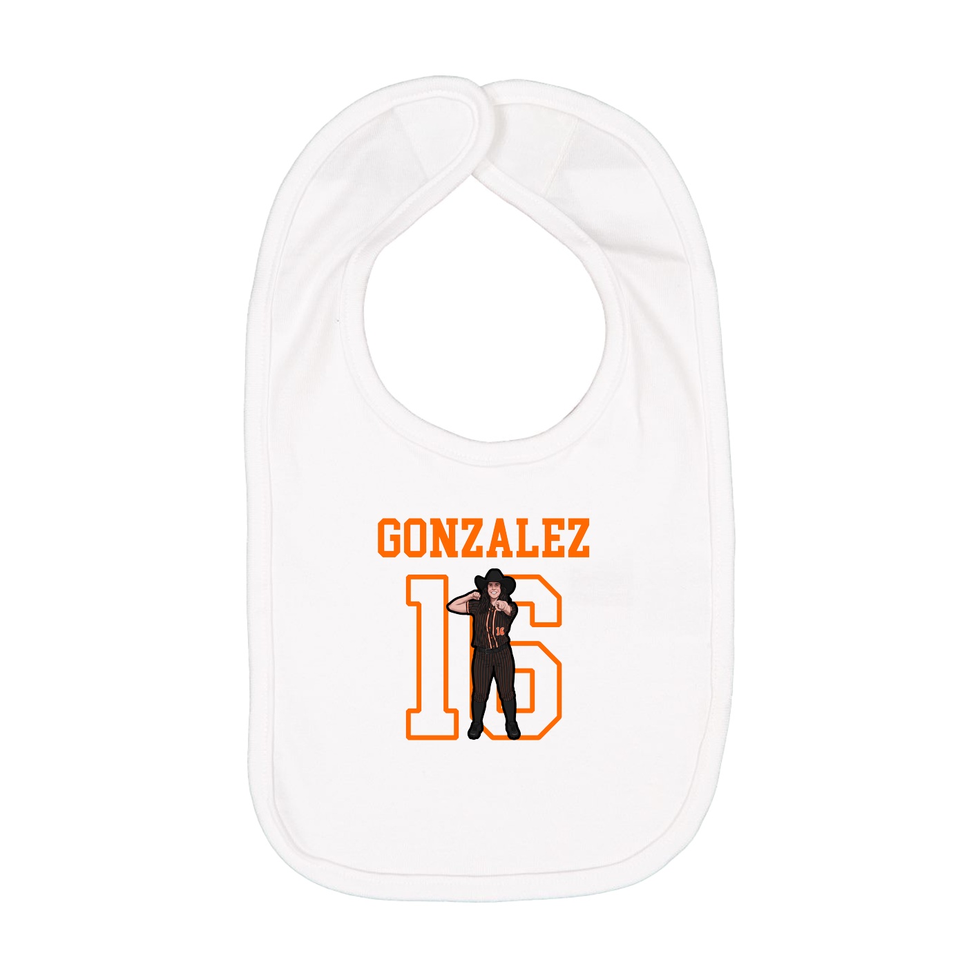 Infant Bib — Shirsey in White