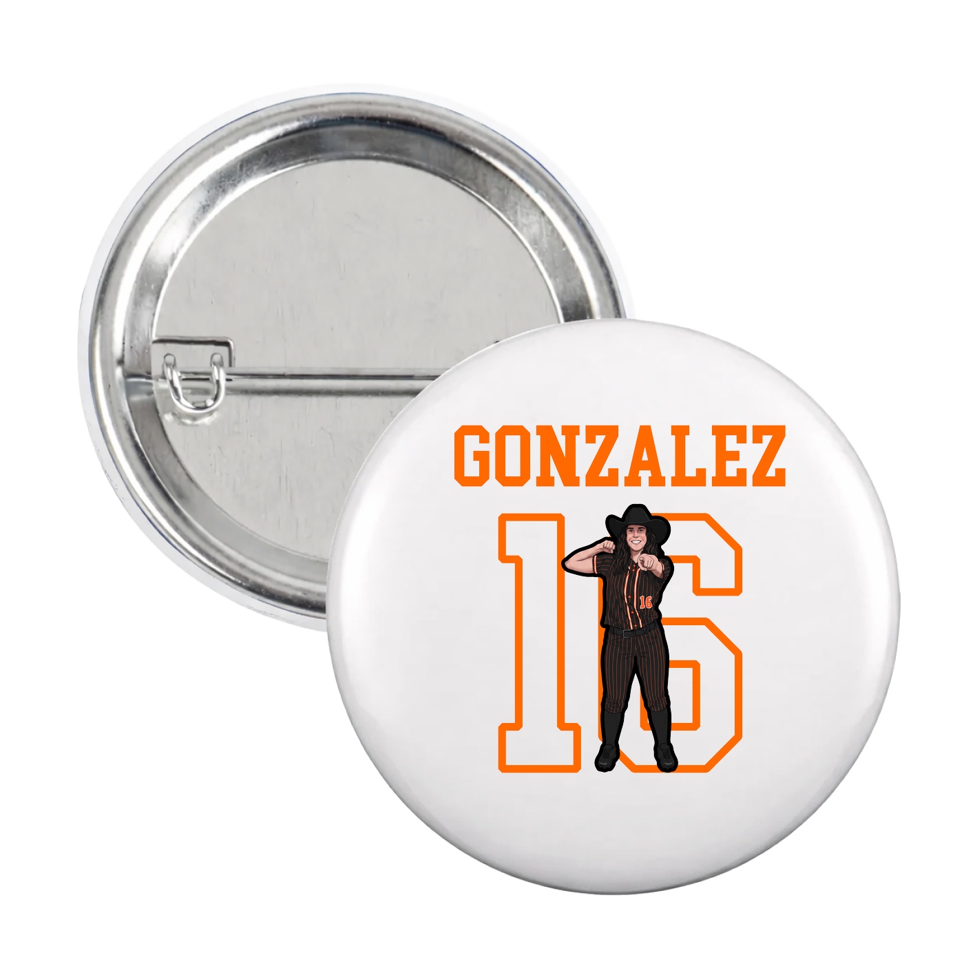 Game Day Button — Shirsey in White