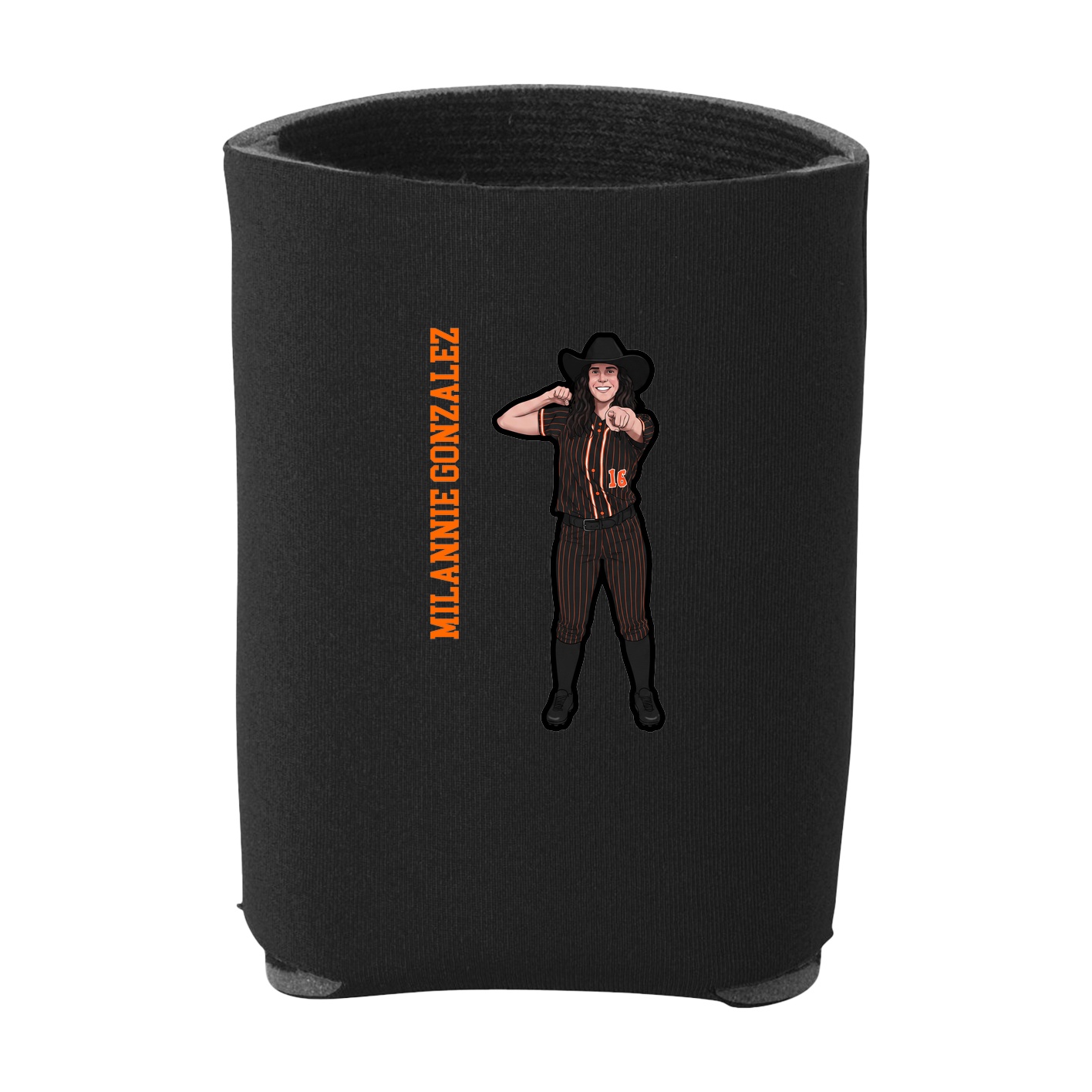 Can Holder — Name Vertical in Black