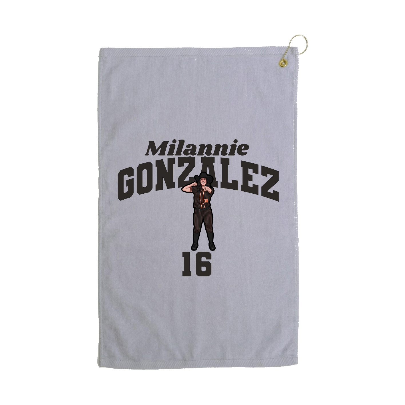 Golf Towel — Signature Arch in Grey