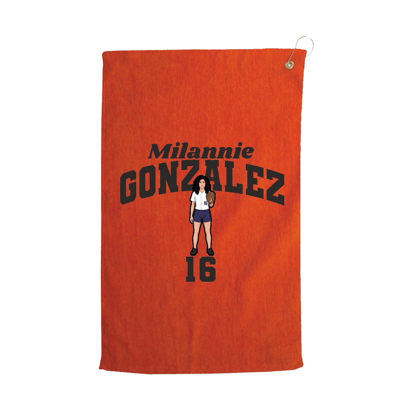 Golf Towel — Signature Arch in Orange