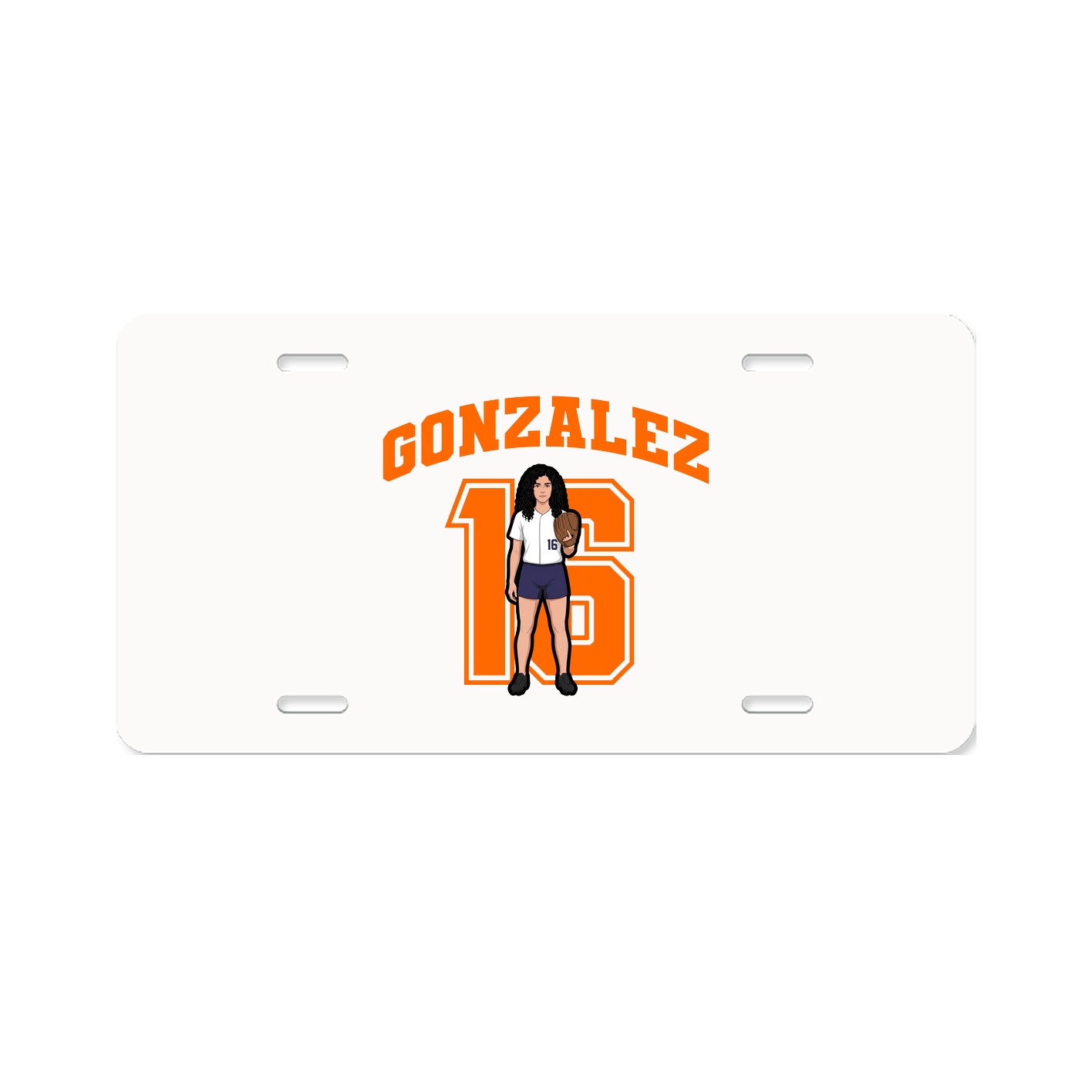 License Plate — Number in Classic