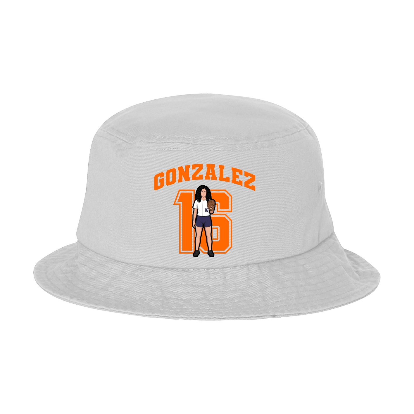 Bucket Cap — Number in White