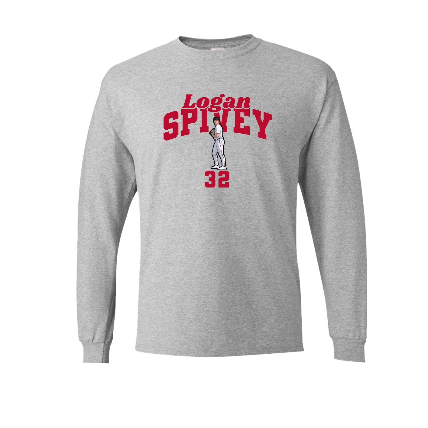 Long Sleeve Tee — Signature Arch in Grey