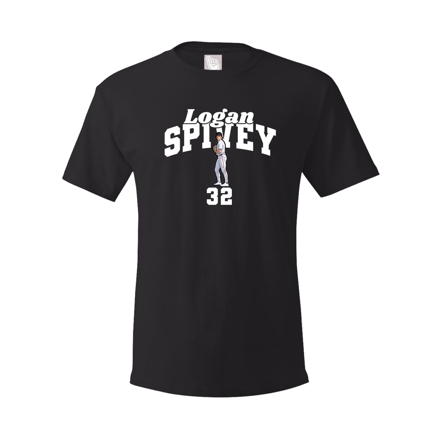 Youth Tee — Signature Arch in Black