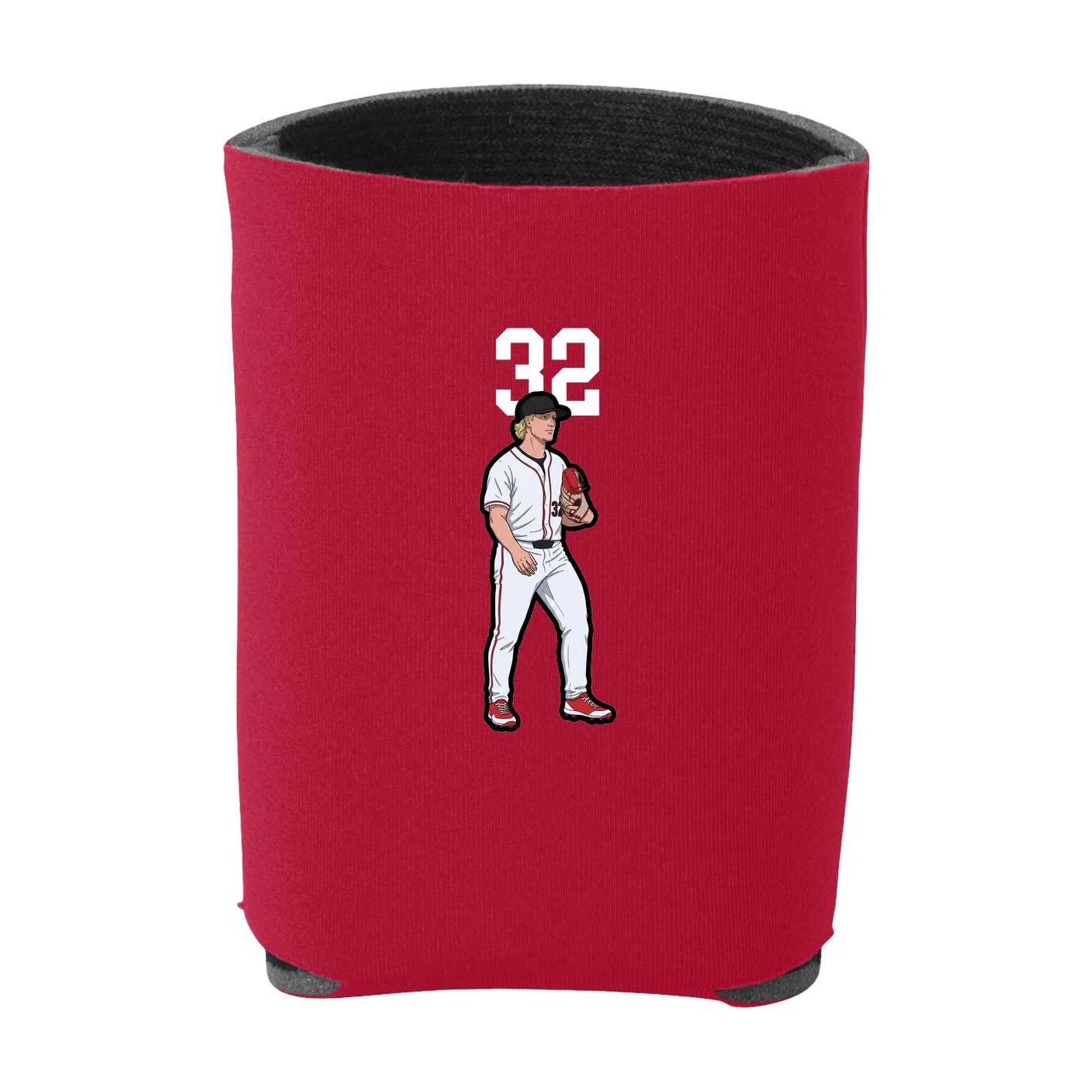 Can Holder — Number Top in Red