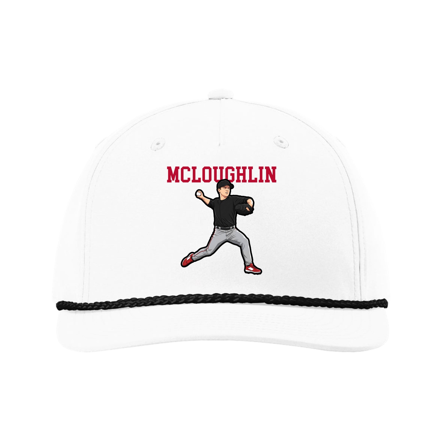 Five-Panel Classic Rope Cap — Shirsey in White
